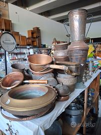 oggetti e vasellame in rame 