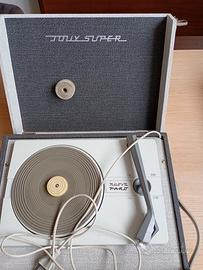 giradischi vintage portatile