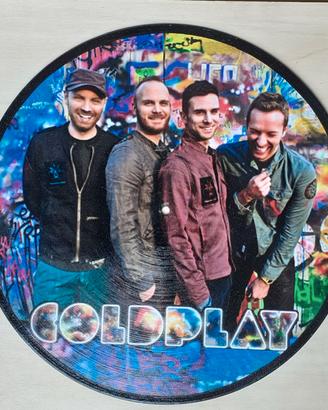 Vinile 33 giri da parete omaggio ai Coldplay 