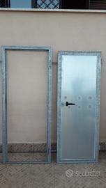 PORTA IN ACCIAIO ZINCATO