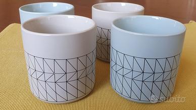 Set 4 Tazze Ceramica Bloomingville