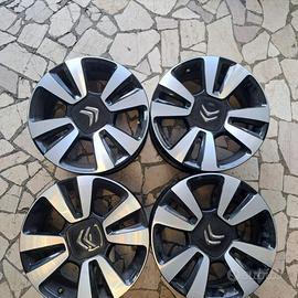 4 - CERCHI IN LEGA CITROEN 6,5X16 4X108 ET20 CB 65