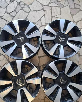 4 - CERCHI IN LEGA CITROEN 6,5X16 4X108 ET20 CB 65