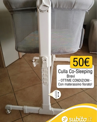 Culla Co-Sleeping Brevi /problema reflusso