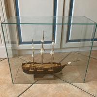 Vascello nave veliero medellismo teca vetro
