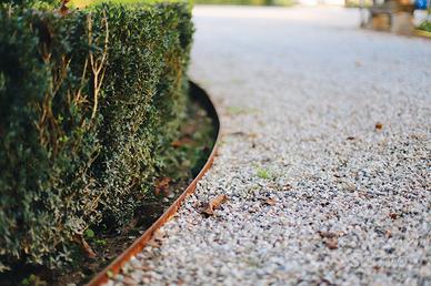 bordura cordonata in corten aiuole giardini