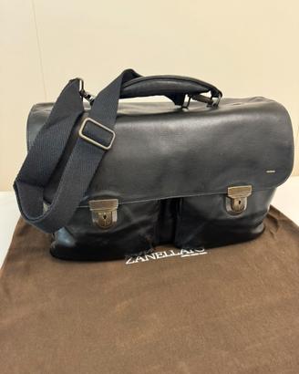 Borsa da lavoro Zanellato in pelle nera