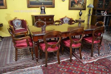 Tavolo stile inglese Vittoriano allungabile 326 cm