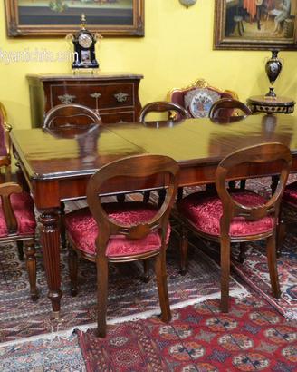 Tavolo stile inglese Vittoriano allungabile 326 cm