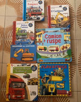 Libri per bambini su ruspe trattori