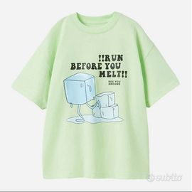 Tshirt Bambino 6-7 anni 120cm Zara Cotone Menta