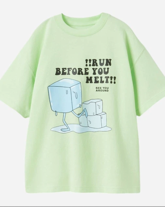 Tshirt Bambino 6-7 anni 120cm Zara Cotone Menta
