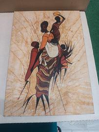dipinto in stile Batik africano,