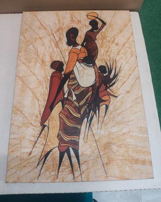 dipinto in stile Batik africano,