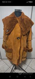 Montone Vintage Vera Pelle marrone taglia 42