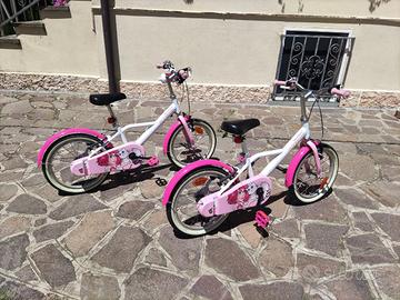 2 Biciclette bambina BTWIN cerchi 16