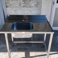 Lavello lavandino professionale acciaio  110x70
