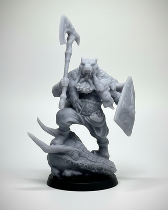 Miniatura Barbaro Berserker D&D  28mm DragonSlayer