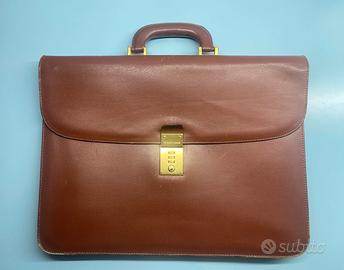 Borsa porta documenti in vera pelle Valleverde