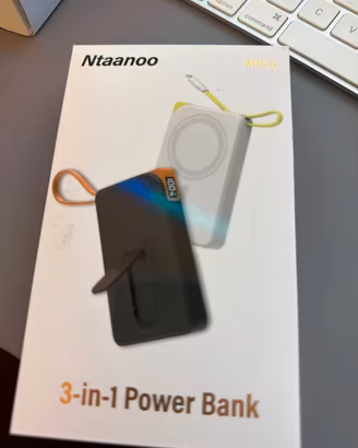 Ntaanoo MP51 power bank magnetico 3 in 1 10000mAh