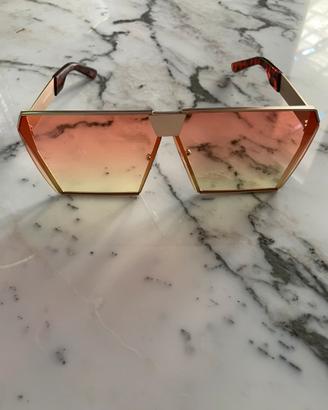 Occhiali da sole rétro, square, polarizzati, NUOVI