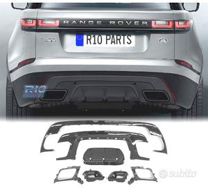 DIFFUSORE RANGE ROVER VELAR 17- LOOK R DYNAMIC NER