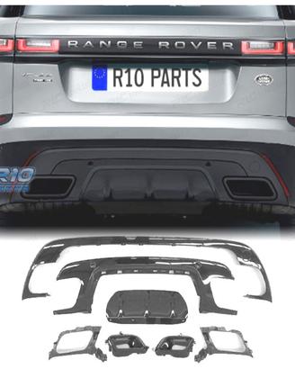 DIFFUSORE RANGE ROVER VELAR 17- LOOK R DYNAMIC NER