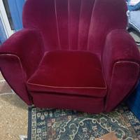 poltrona vintage bordeaux 