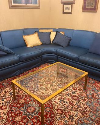 divano angolare 7 posti modulabile (3 pezzi) blu