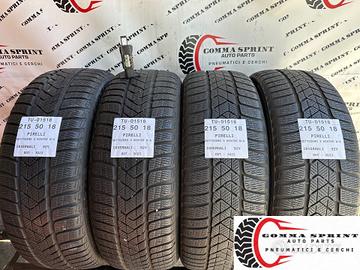 4 PNEUMATICI 215/50 R18 PIRELLI INVERNALI