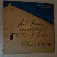 Fabrizio De Andre’ Dedica con autografo