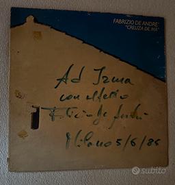 Fabrizio De Andre’ Dedica con autografo