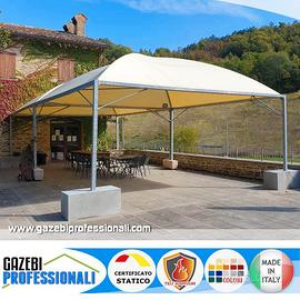 Gazebo copertura 5x5 certificato professionale box