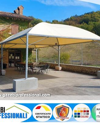 Gazebo copertura 5x5 certificato professionale box