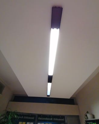 Plafoniere a due neon per ufficio e/o negozio