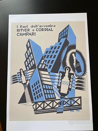 Poster bitter Campari Depero A3