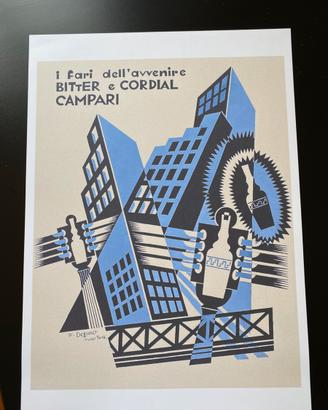 Poster bitter Campari Depero A3