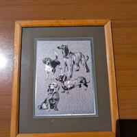 Quadro Vintage con cani