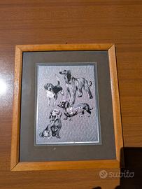 Quadro Vintage con cani