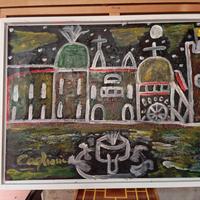 quadro piazza vecchia del Caglioni 