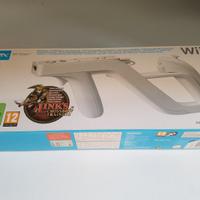 Wii console con comandi e videogiochi