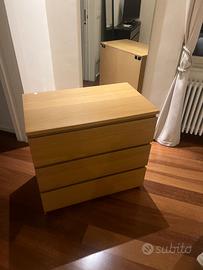 Cassettiera Ikea Malm, color rovere - Arredamento e Casalinghi In vendita a  Bari
