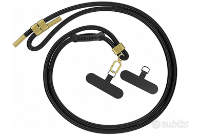 Cordino Universale per Cellulare con Gancio  Nero/