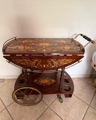 Carrello piano bar vintage