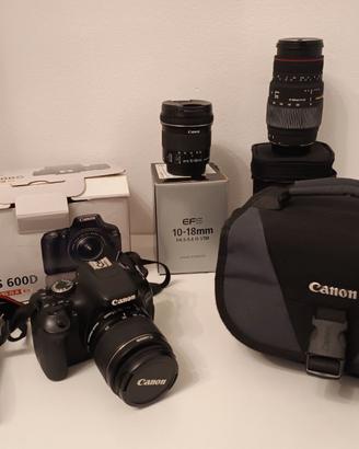 Canon EOS 600D + 3 Obiettivi