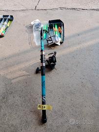 Lotto di 4 canne da pesca Decathlon per acqua dolc