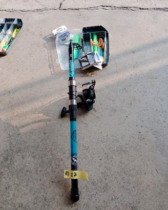 Lotto di 4 canne da pesca Decathlon per acqua dolc