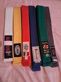 CINTURE DI KARATE.