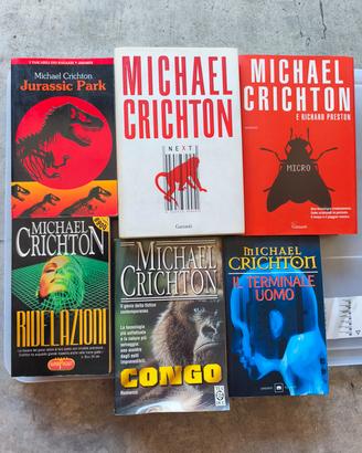 6 libri di Michael Crichton 