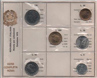 Serie Divisionale Monete Italia 1978 - FdC